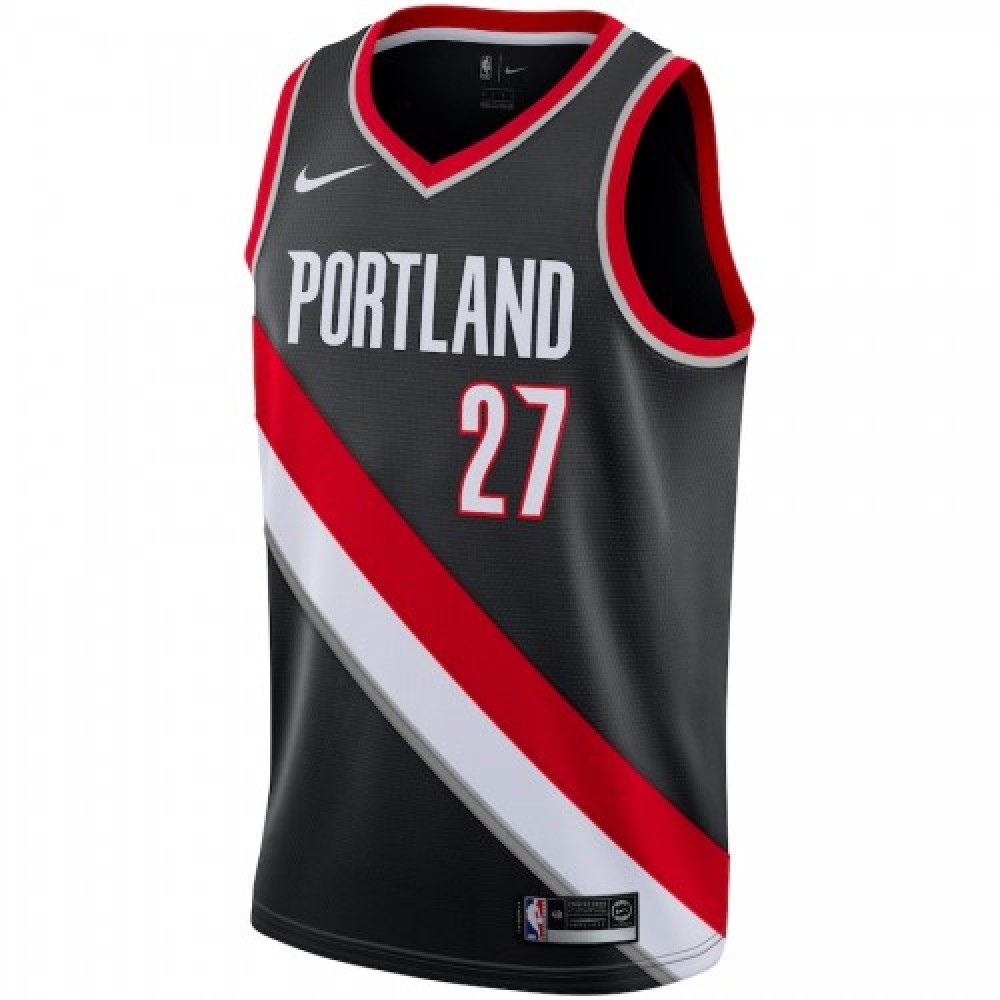 Men's Portland Trail Blazers Jusuf Nurkic #27 Black Swingman Jersey - Icon Edition-Pro Kit Vault | Brand New 26/27 Sports Jerseys